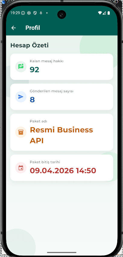 Wapio profil ekranı
